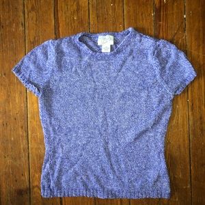 Knitted purple top